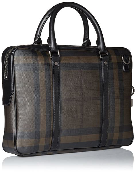 BURBERRY Smoked Check Newburg Briefcase